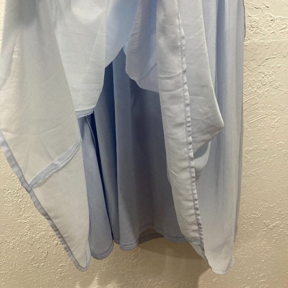 NWT Disney Torrid Chiffon Pleated Skater Dress Cinderella Carriage Blue 3 - Picture 13 of 14